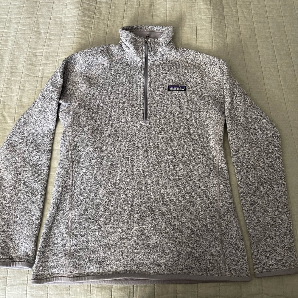 Patagonia Fleece 1/4 zip, Small, Grey Marble Pullover